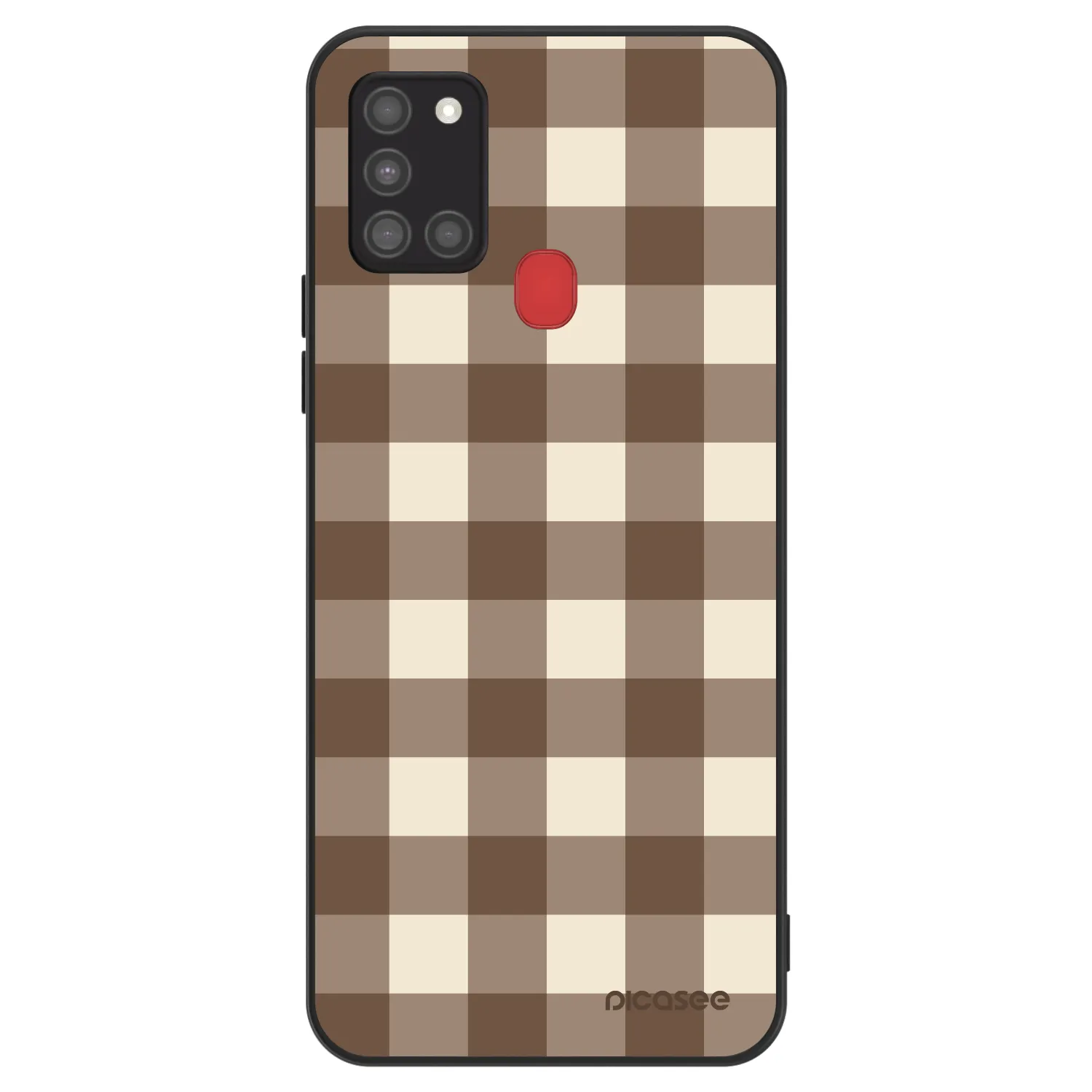Picasee ULTIMATE CASE Samsung Galaxy A21s - készülékre - Brown grid