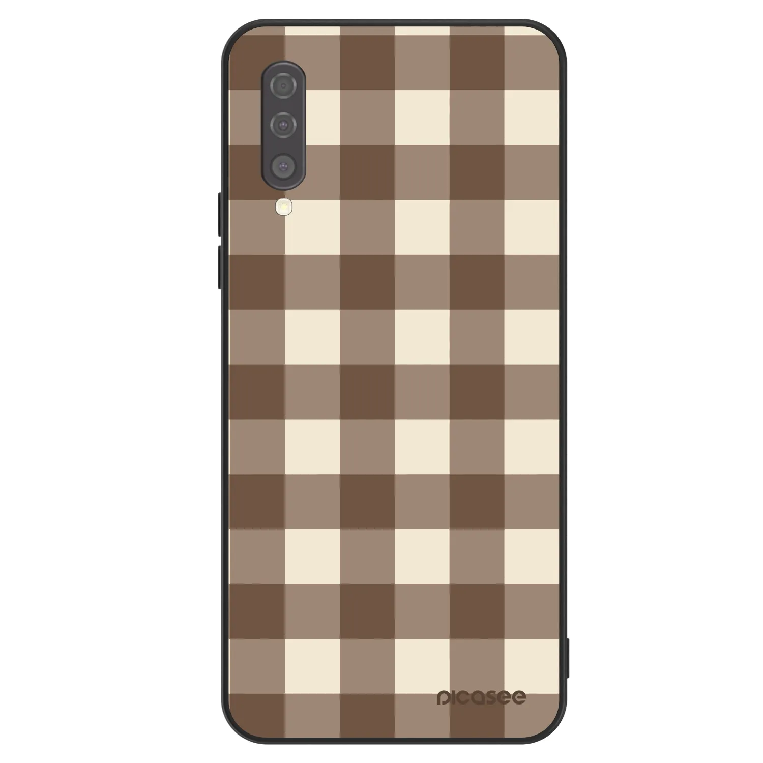 Picasee ULTIMATE CASE Samsung Galaxy A50 A505F - készülékre - Brown grid