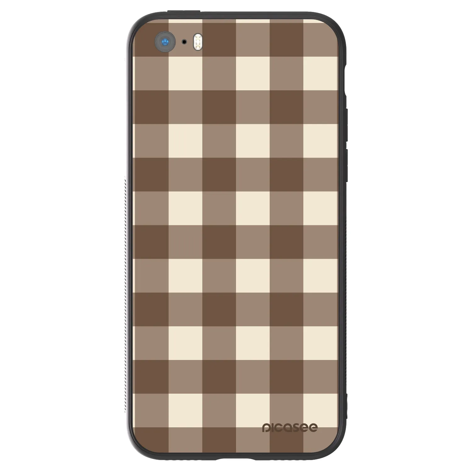 Picasee ULTIMATE CASE Apple iPhone 5/5S/SE - készülékre - Brown grid