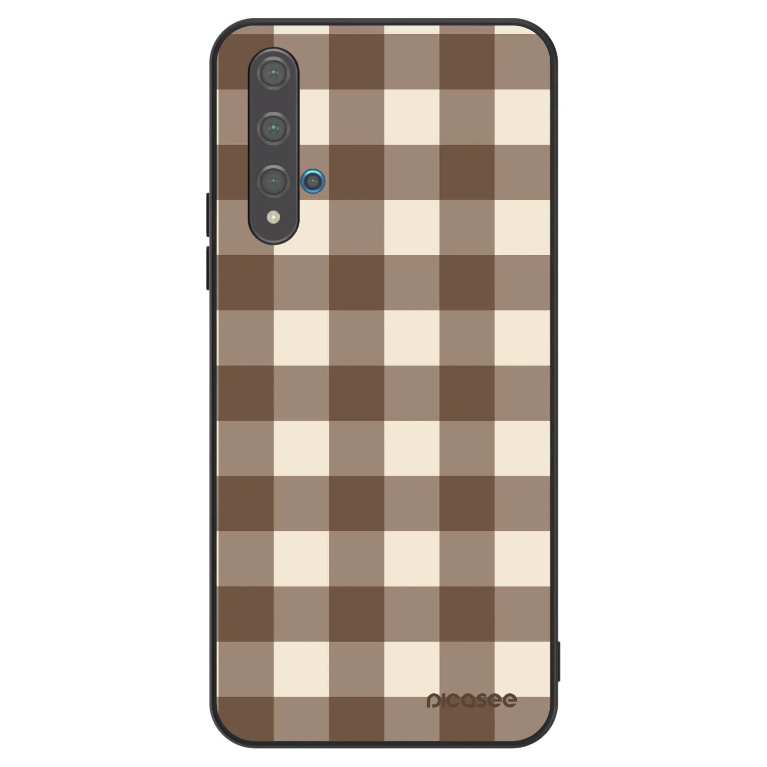 Picasee ULTIMATE CASE Huawei Nova 5T - készülékre - Brown grid