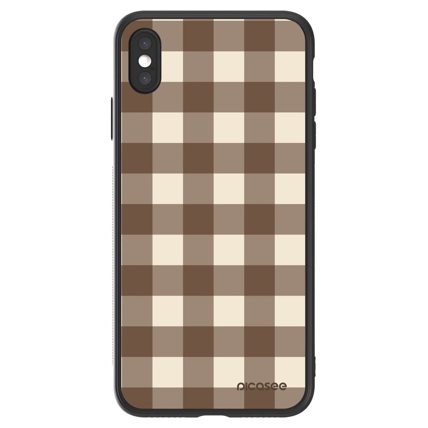 Picasee ULTIMATE CASE Apple iPhone XS Max - készülékre - Brown grid