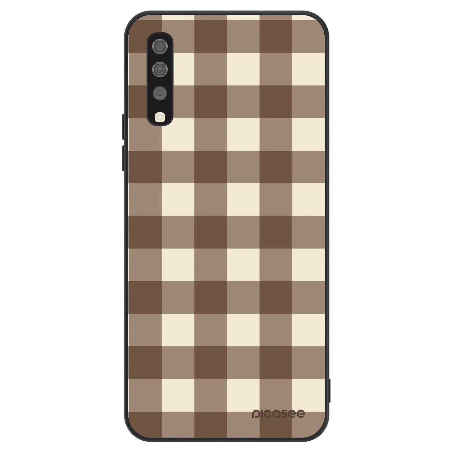 Picasee ULTIMATE CASE Samsung Galaxy A70 A705F - készülékre - Brown grid