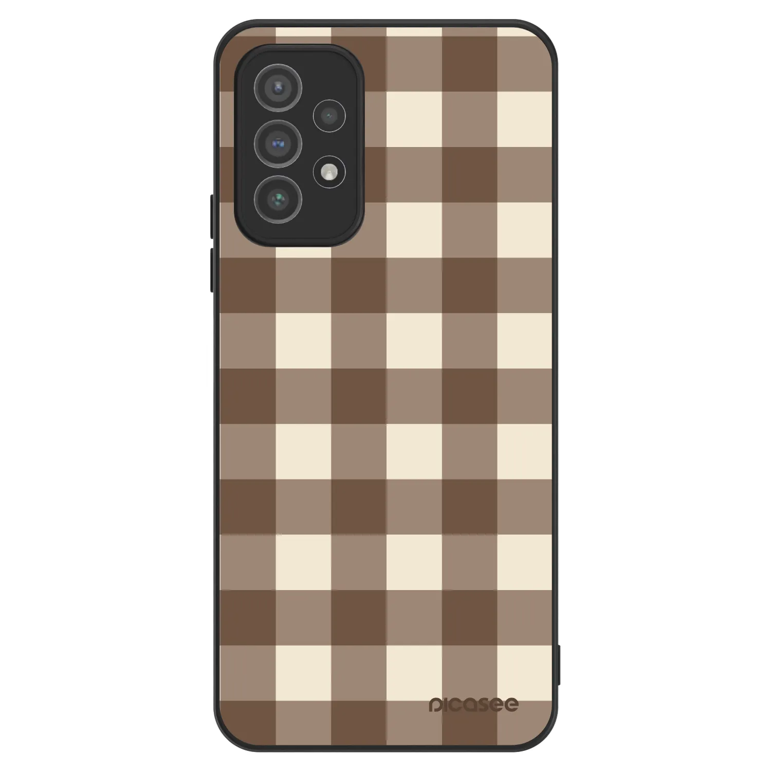 Picasee ULTIMATE CASE Samsung Galaxy A72 A725F - készülékre - Brown grid