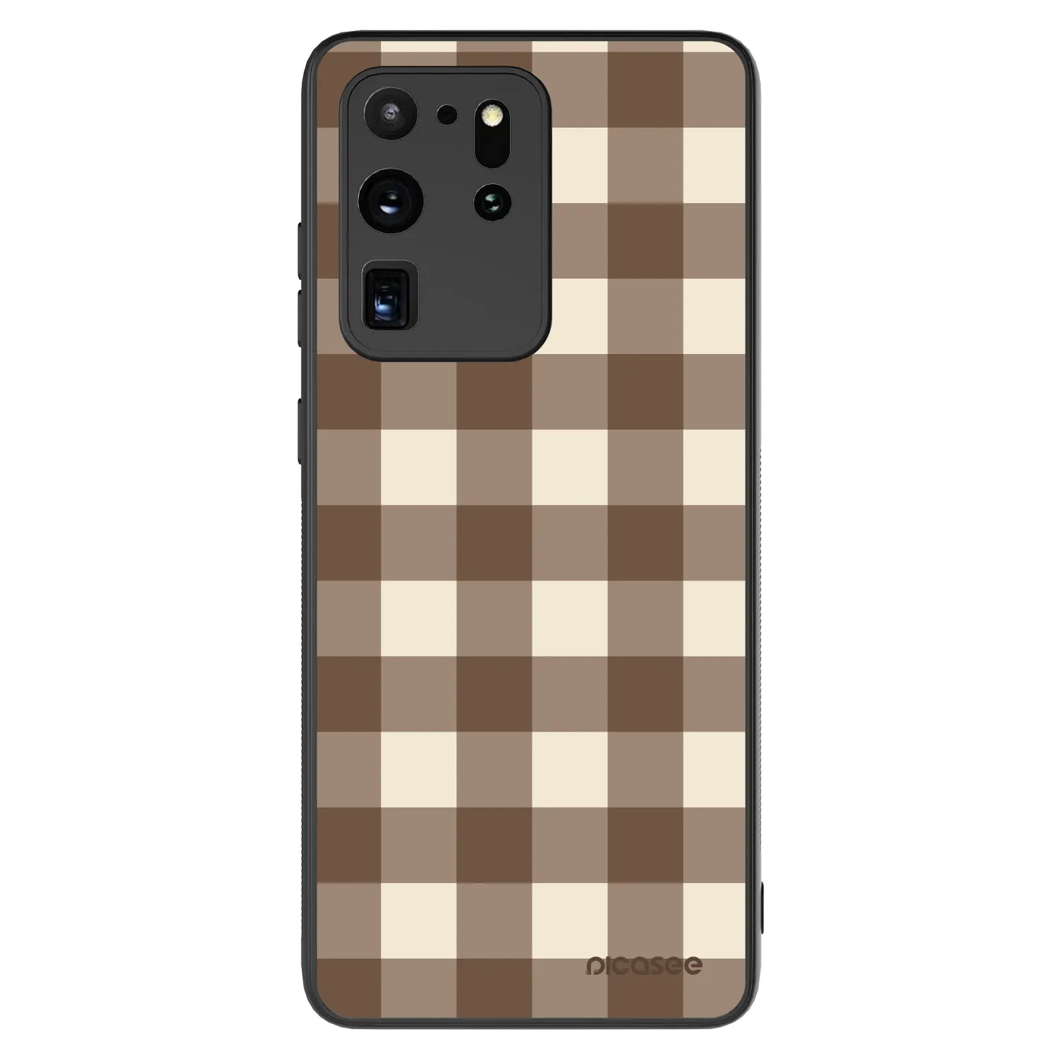Picasee ULTIMATE CASE Samsung Galaxy S20 Ultra 5G G988F - készülékre - Brown grid