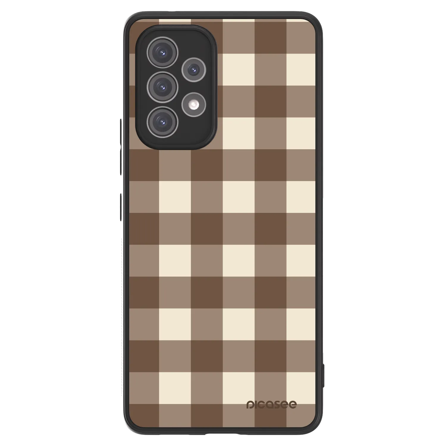 Picasee ULTIMATE CASE Samsung Galaxy A52s 5G A528B - készülékre - Brown grid