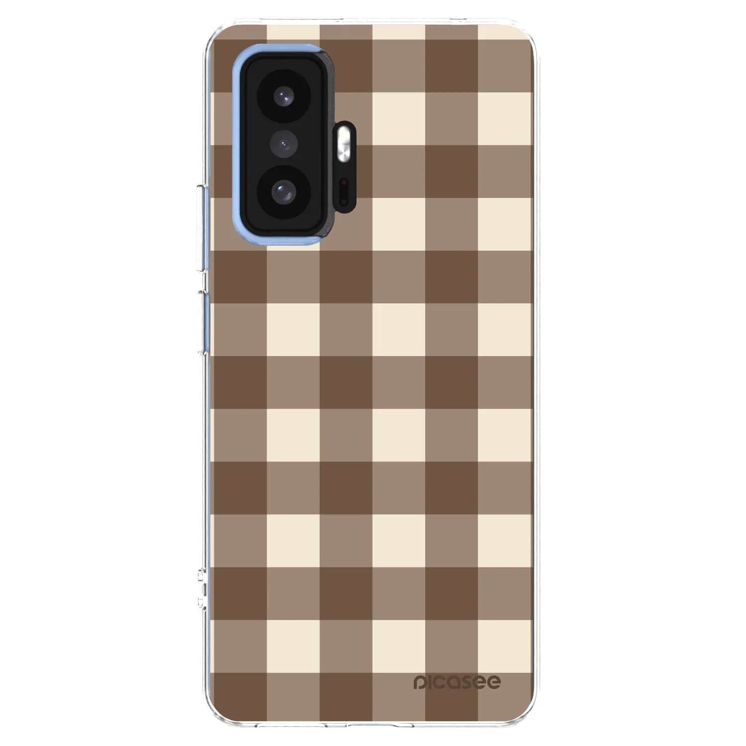 Picasee átlátszó szilikon tok az alábbi mobiltelefonokra Xiaomi 11T Pro - Brown grid