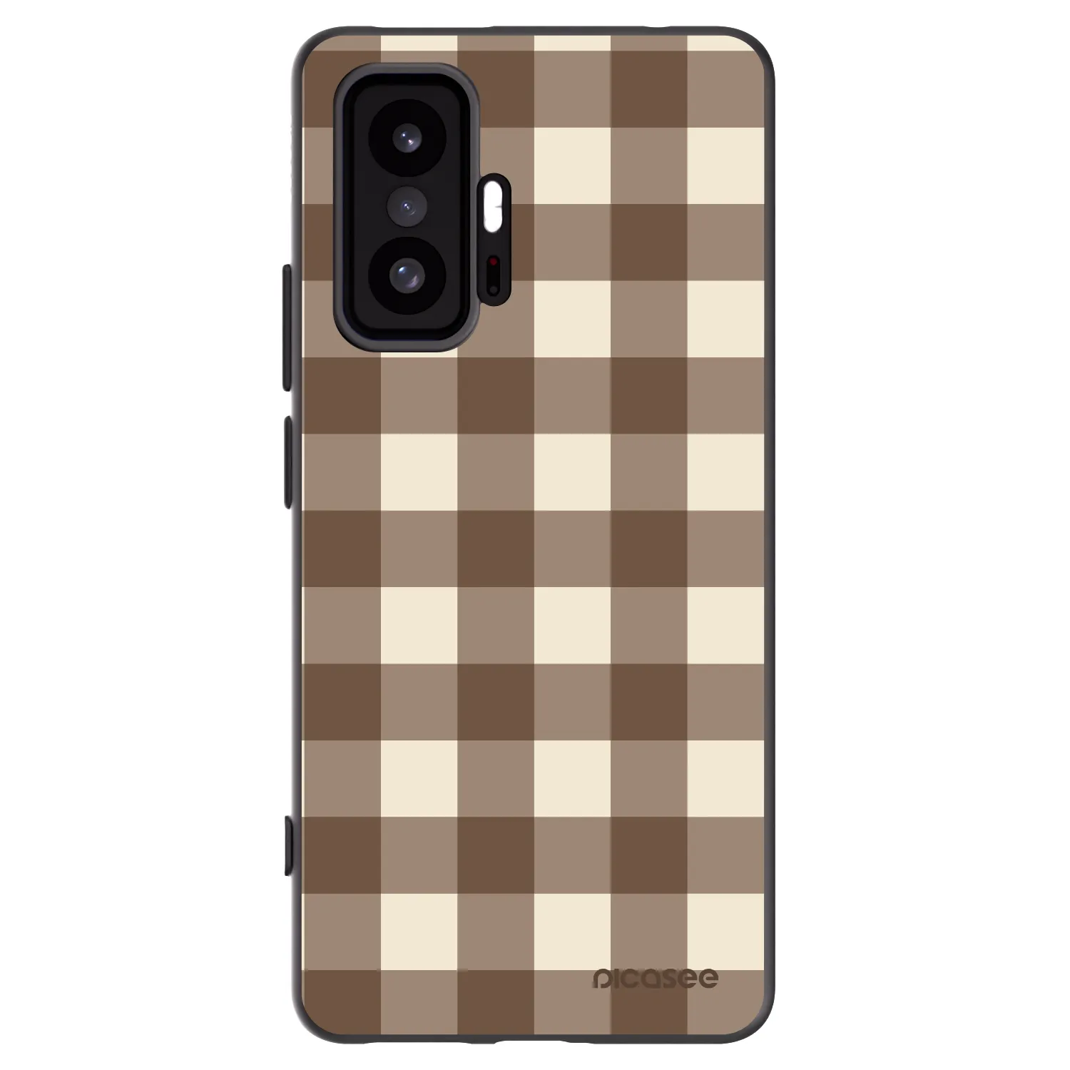 Picasee fekete szilikon tok az alábbi mobiltelefonokra Xiaomi 11T Pro - Brown grid