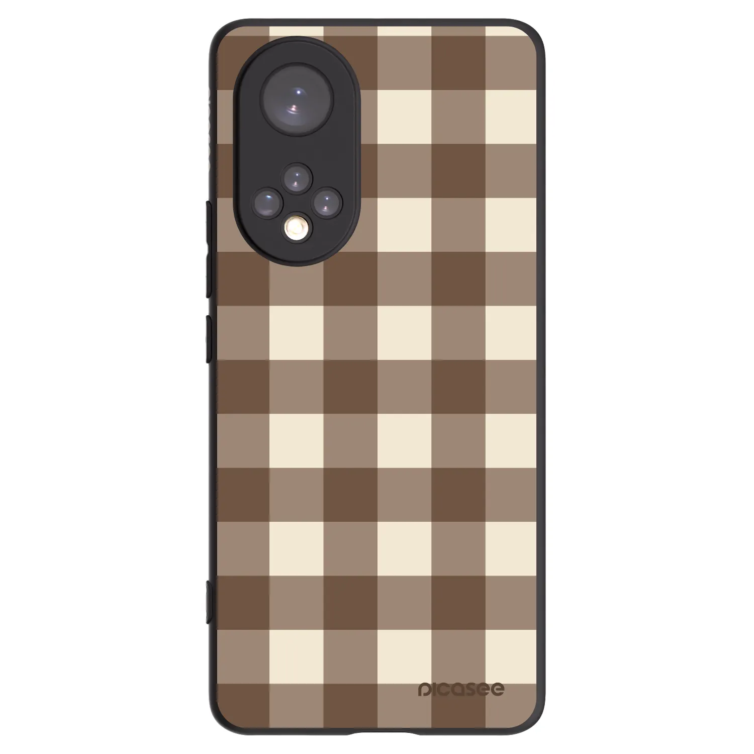 Picasee fekete szilikon tok az alábbi mobiltelefonokra Honor 50 5G - Brown grid