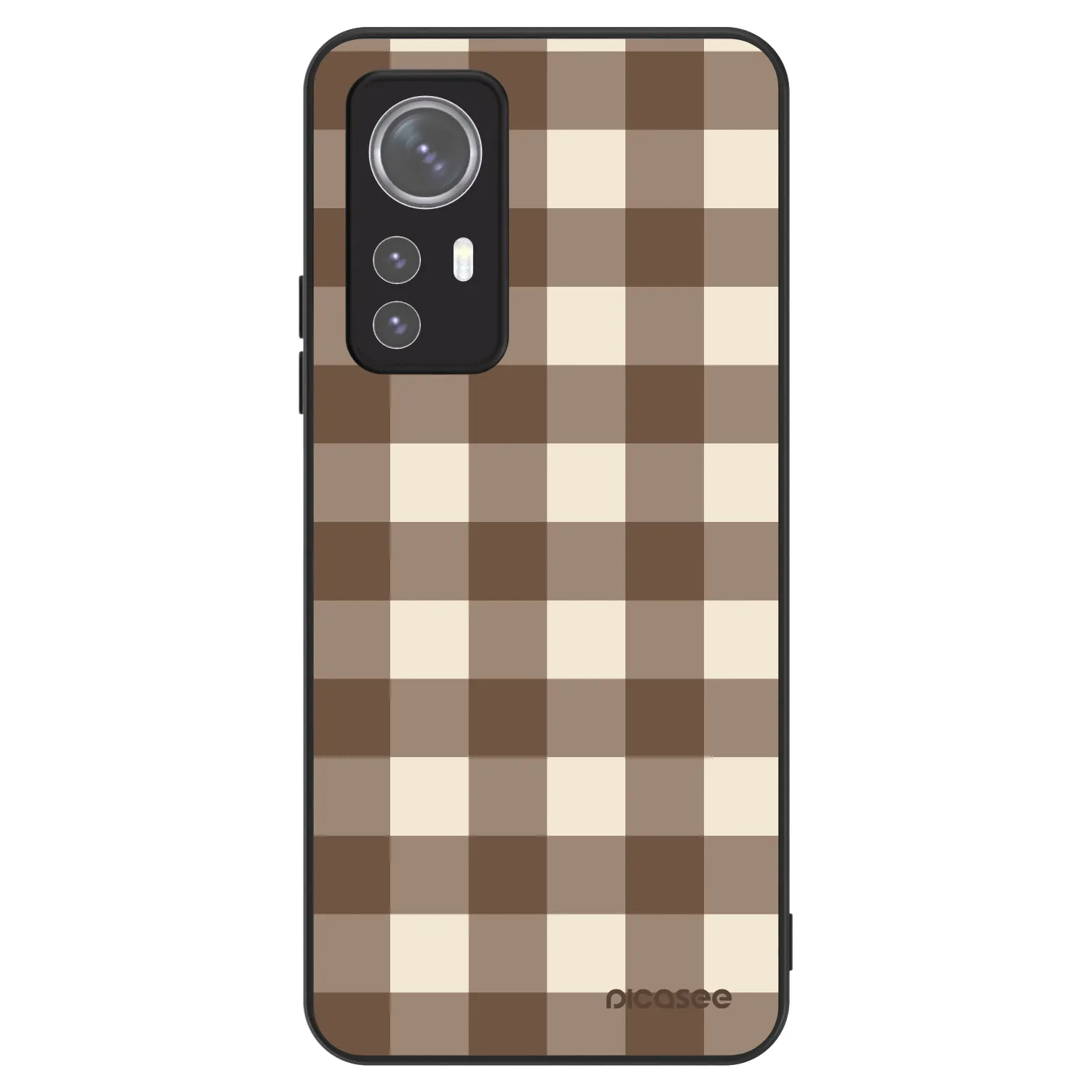 Picasee ULTIMATE CASE Xiaomi 12 - készülékre - Brown grid