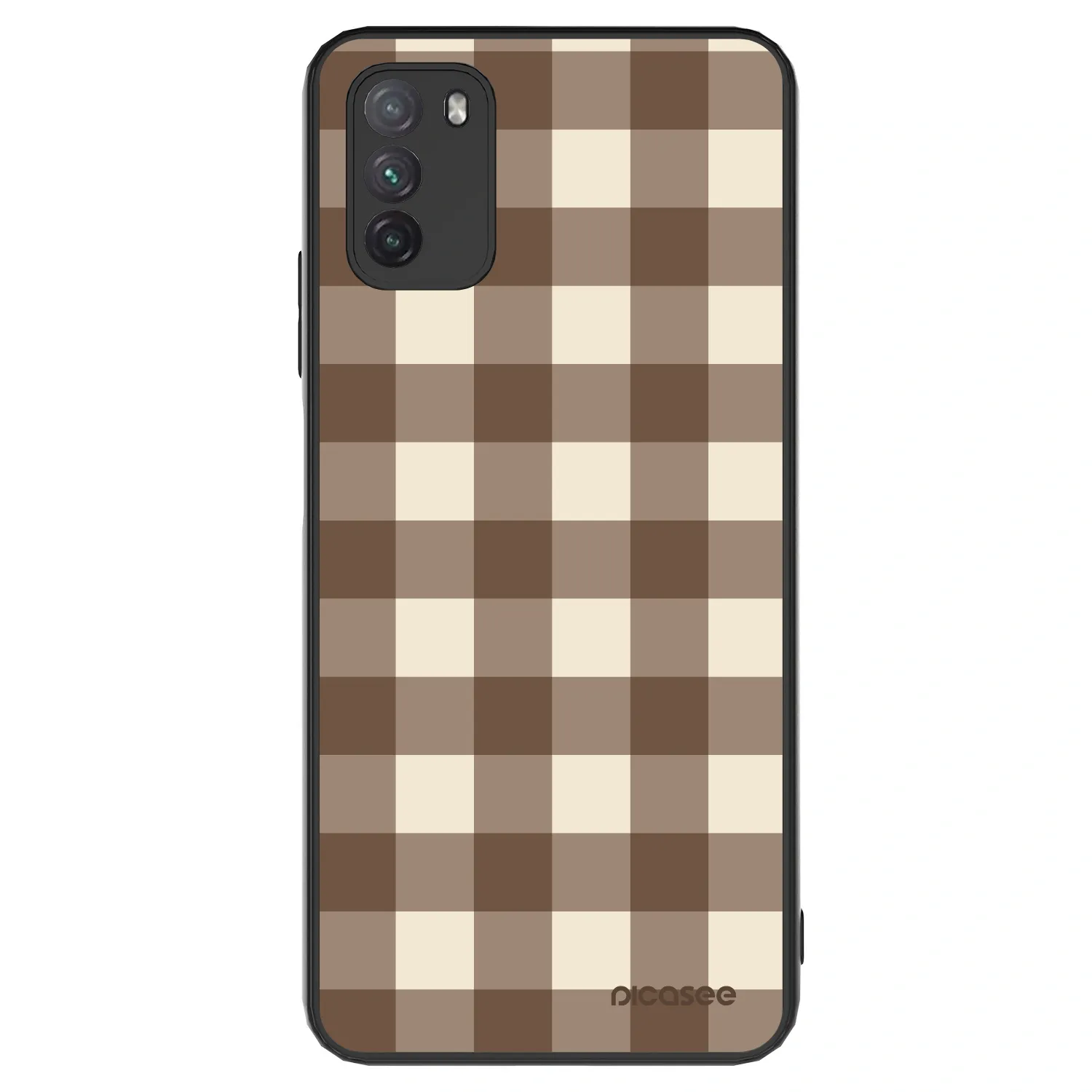Picasee ULTIMATE CASE Xiaomi Poco M3 - készülékre - Brown grid