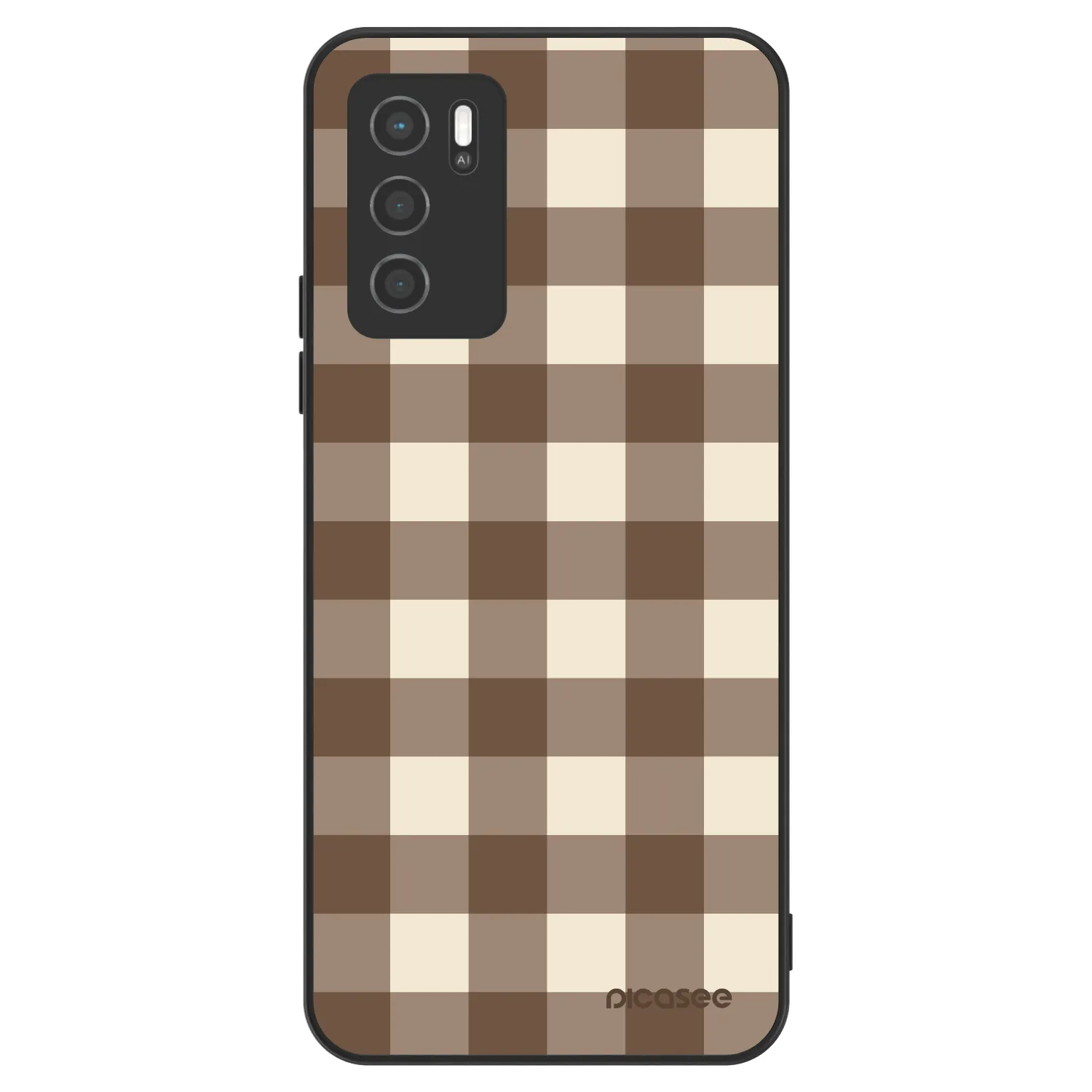 Picasee ULTIMATE CASE OPPO A16s - készülékre - Brown grid