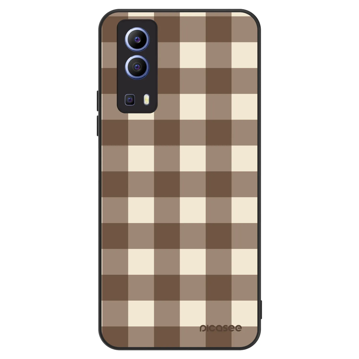 Picasee ULTIMATE CASE Vivo Y52 5G - készülékre - Brown grid