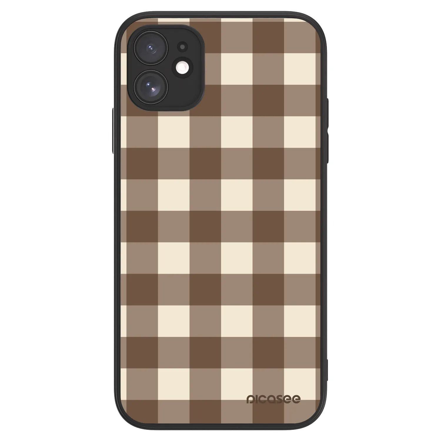 Picasee ULTIMATE CASE MagSafe Apple iPhone 11 - készülékre - Brown grid