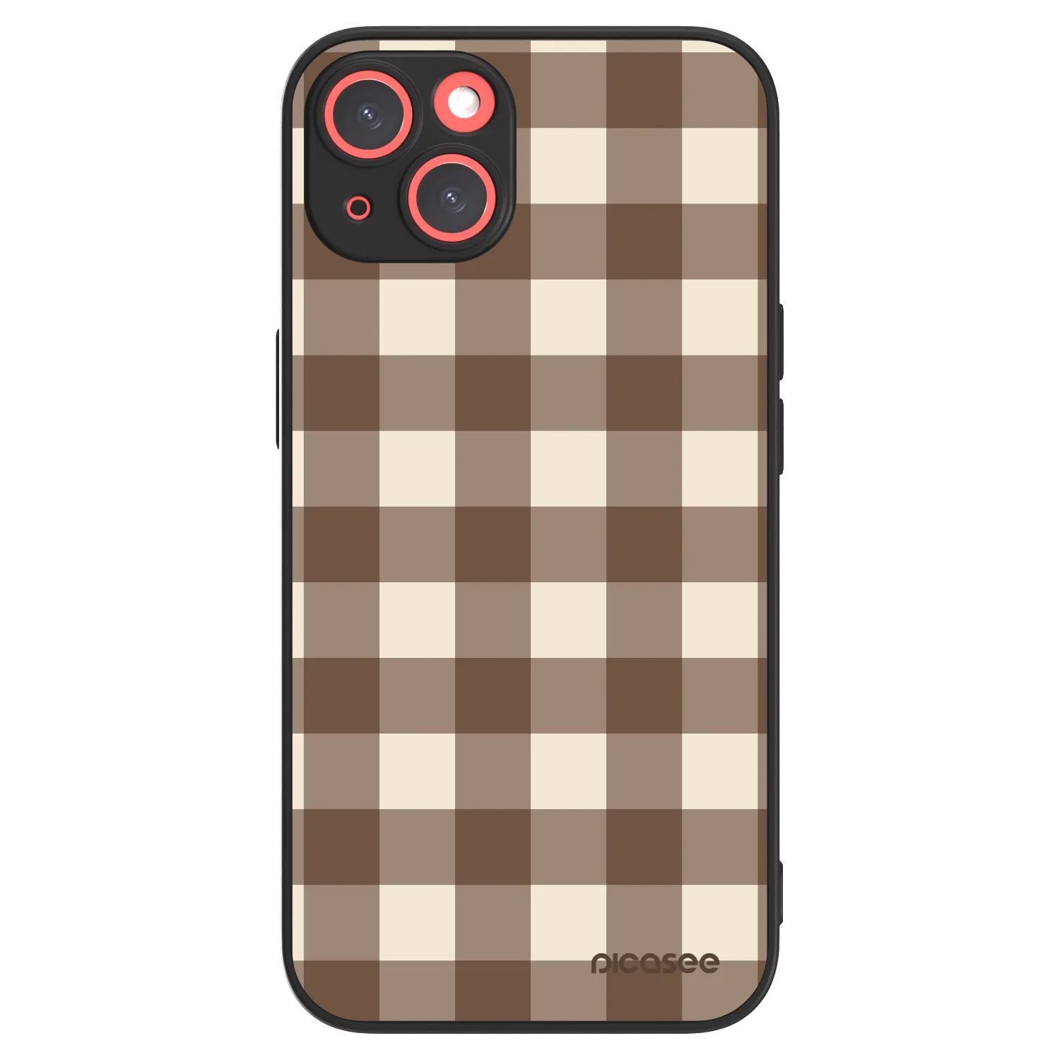 Picasee ULTIMATE CASE MagSafe Apple iPhone 13 - készülékre - Brown grid