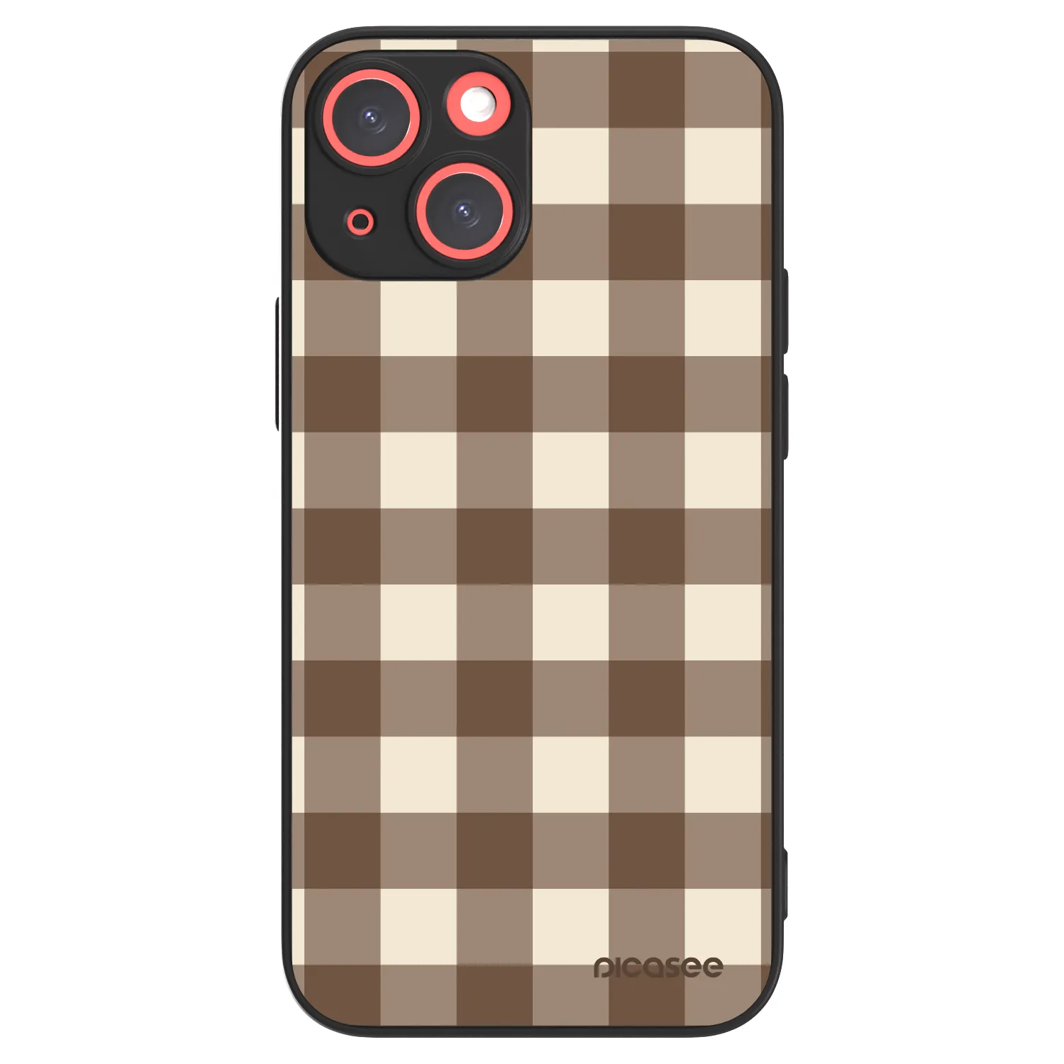 Picasee ULTIMATE CASE MagSafe Apple iPhone 13 mini - készülékre - Brown grid