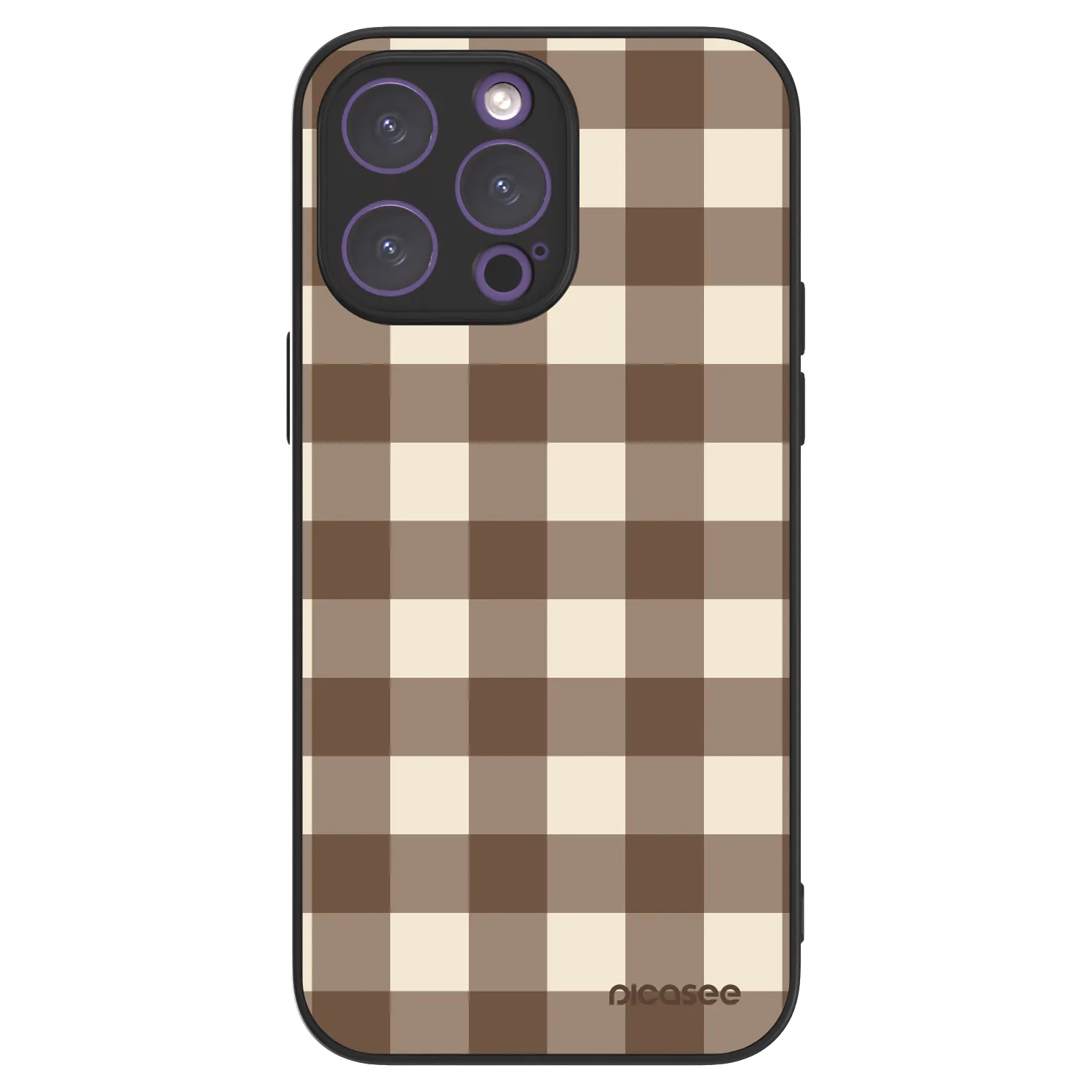 Picasee ULTIMATE CASE MagSafe Apple iPhone 14 Pro Max - készülékre - Brown grid
