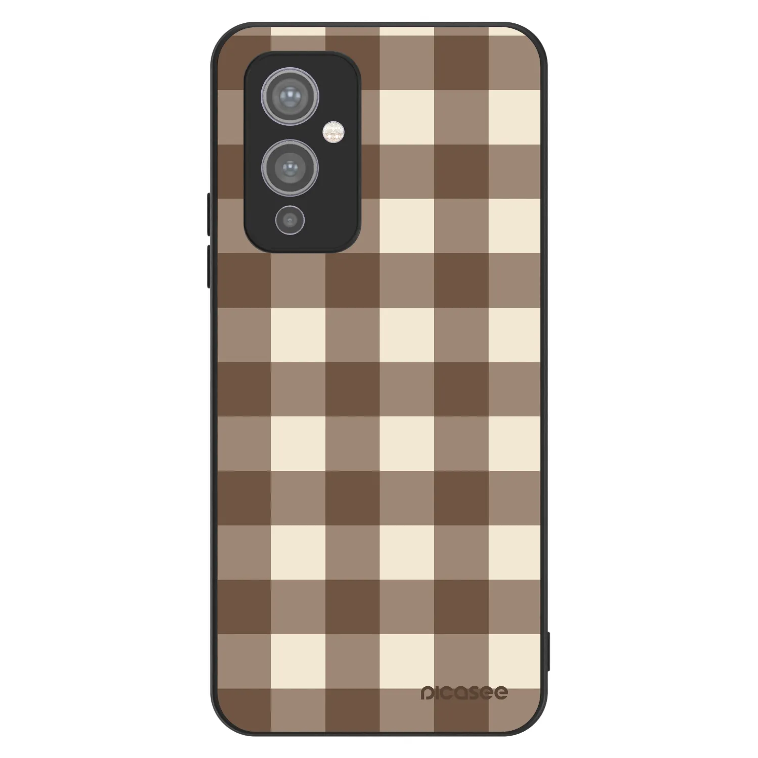 Picasee ULTIMATE CASE OnePlus 9 - készülékre - Brown grid