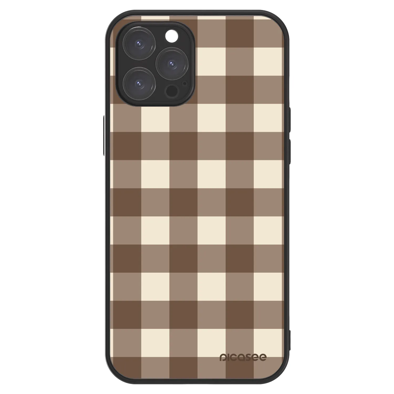 Picasee ULTIMATE CASE MagSafe Apple iPhone 12 Pro Max - készülékre - Brown grid
