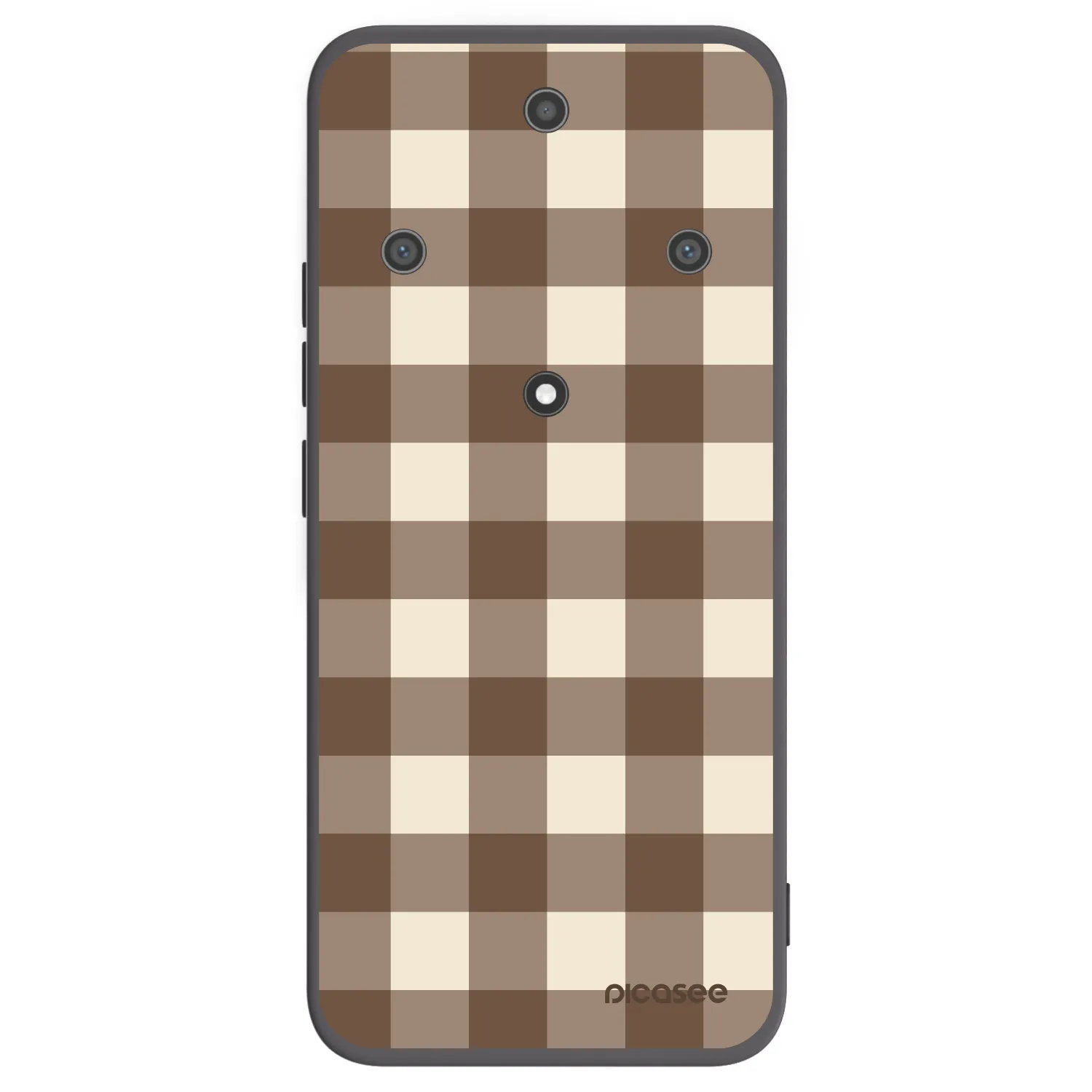 Picasee fekete szilikon tok az alábbi mobiltelefonokra Honor Magic5 Lite 5G - Brown grid