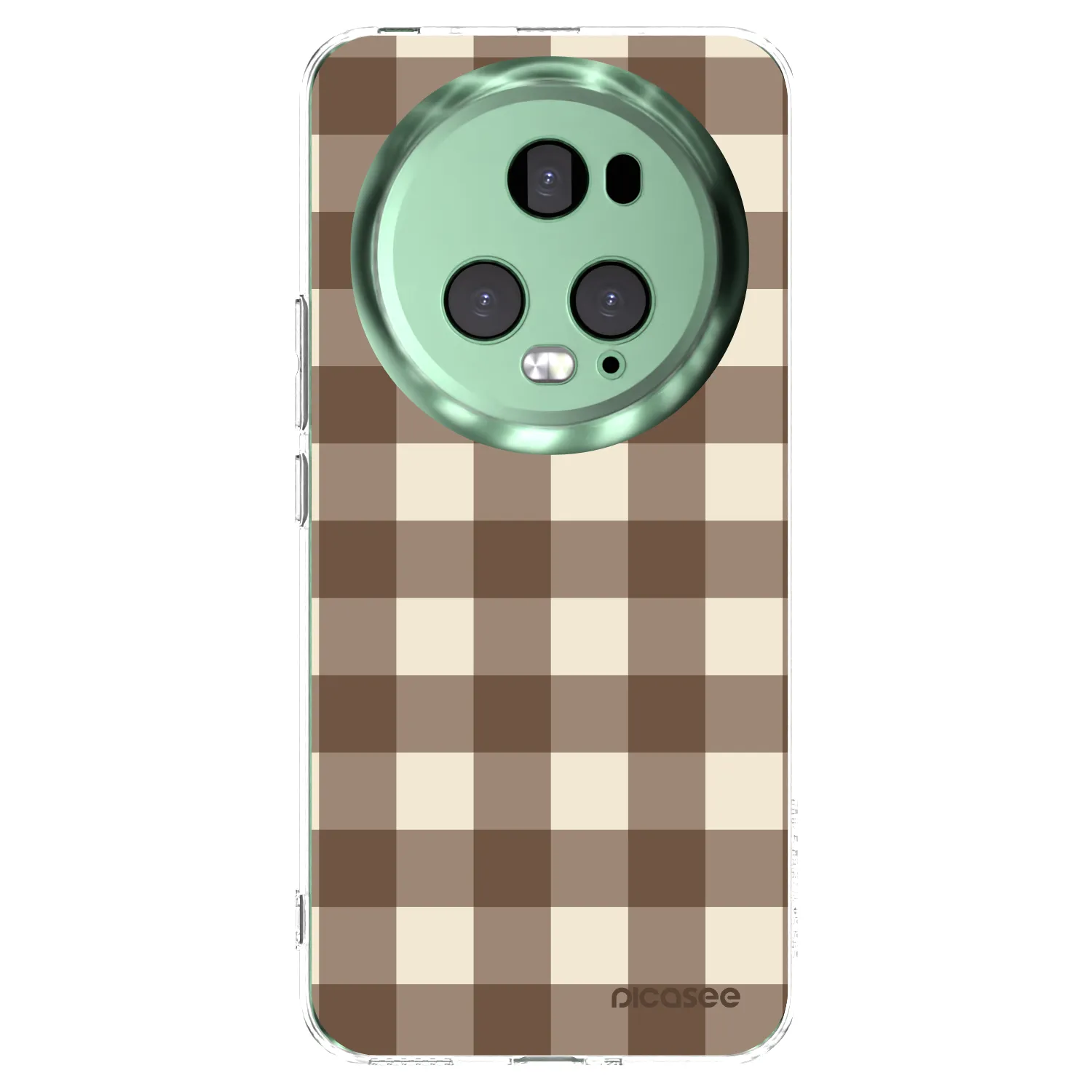 Picasee átlátszó szilikon tok az alábbi mobiltelefonokra Honor Magic5 Pro - Brown grid