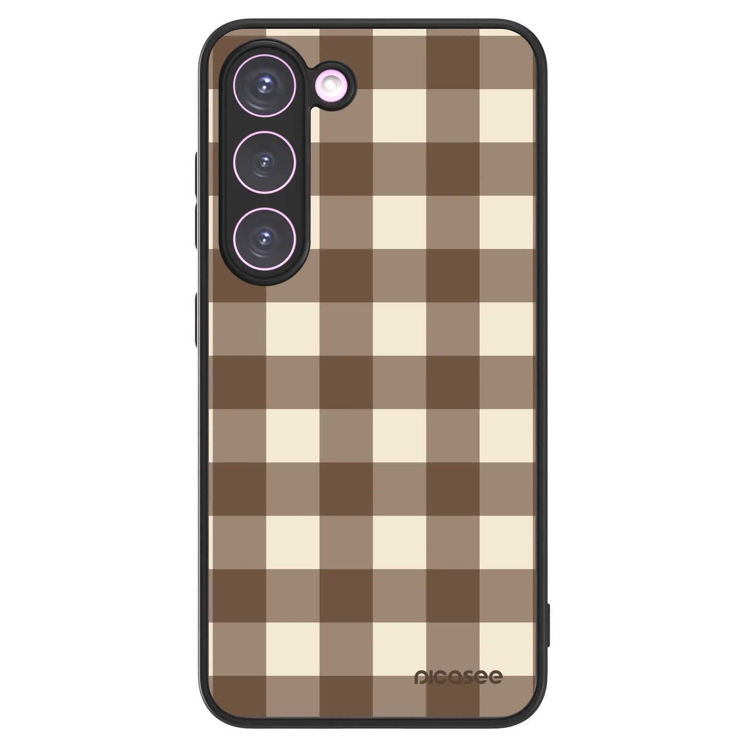 Picasee ULTIMATE CASE PowerShare Samsung Galaxy S23 5G - készülékre - Brown grid