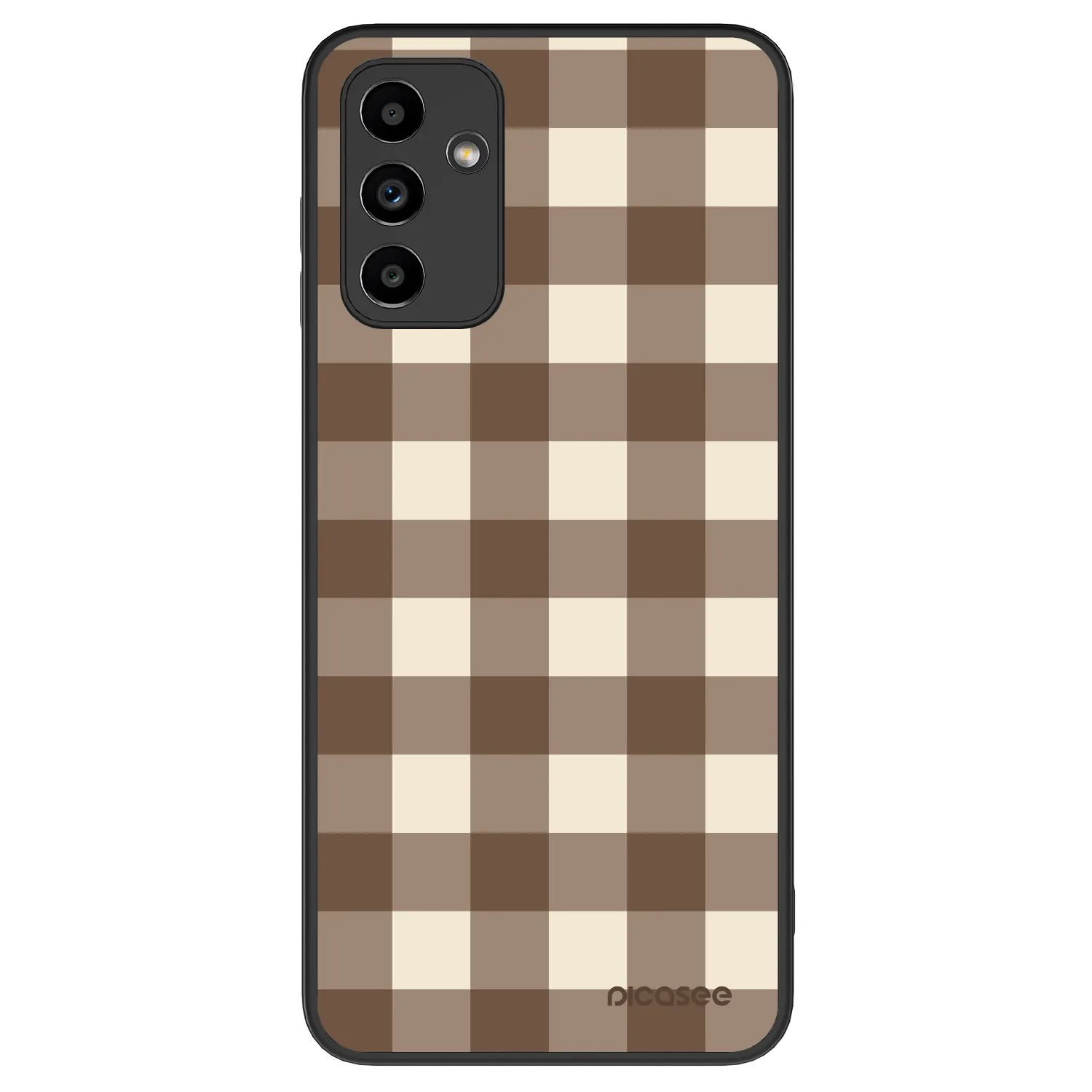 Picasee ULTIMATE CASE Samsung Galaxy A04s A047F - készülékre - Brown grid
