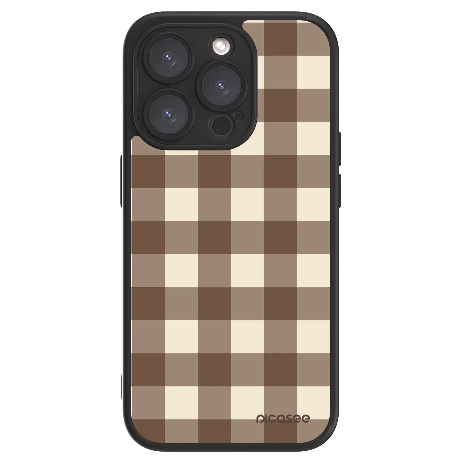 Picasee ULTIMATE CASE Apple iPhone 15 Pro - készülékre - Brown grid