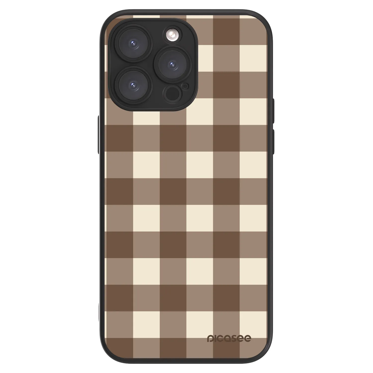 Picasee ULTIMATE CASE MagSafe Apple iPhone 15 Pro Max - készülékre - Brown grid