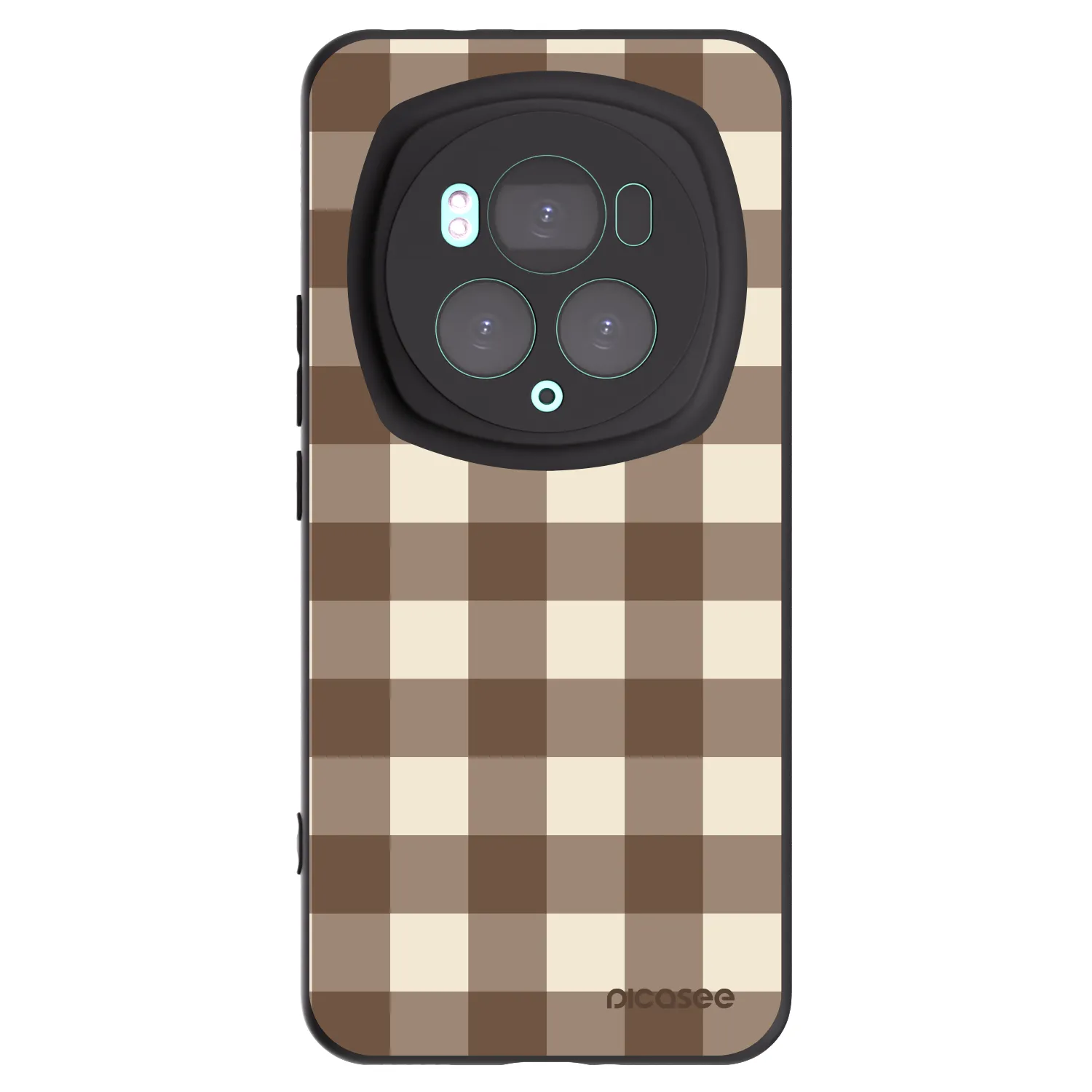 Picasee fekete szilikon tok az alábbi mobiltelefonokra Honor Magic6 Pro - Brown grid