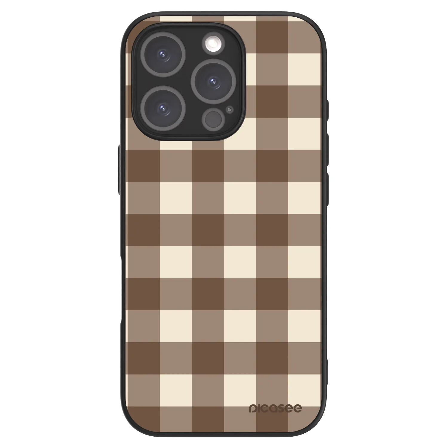 Picasee ULTIMATE CASE Apple iPhone 16 Pro - készülékre - Brown grid