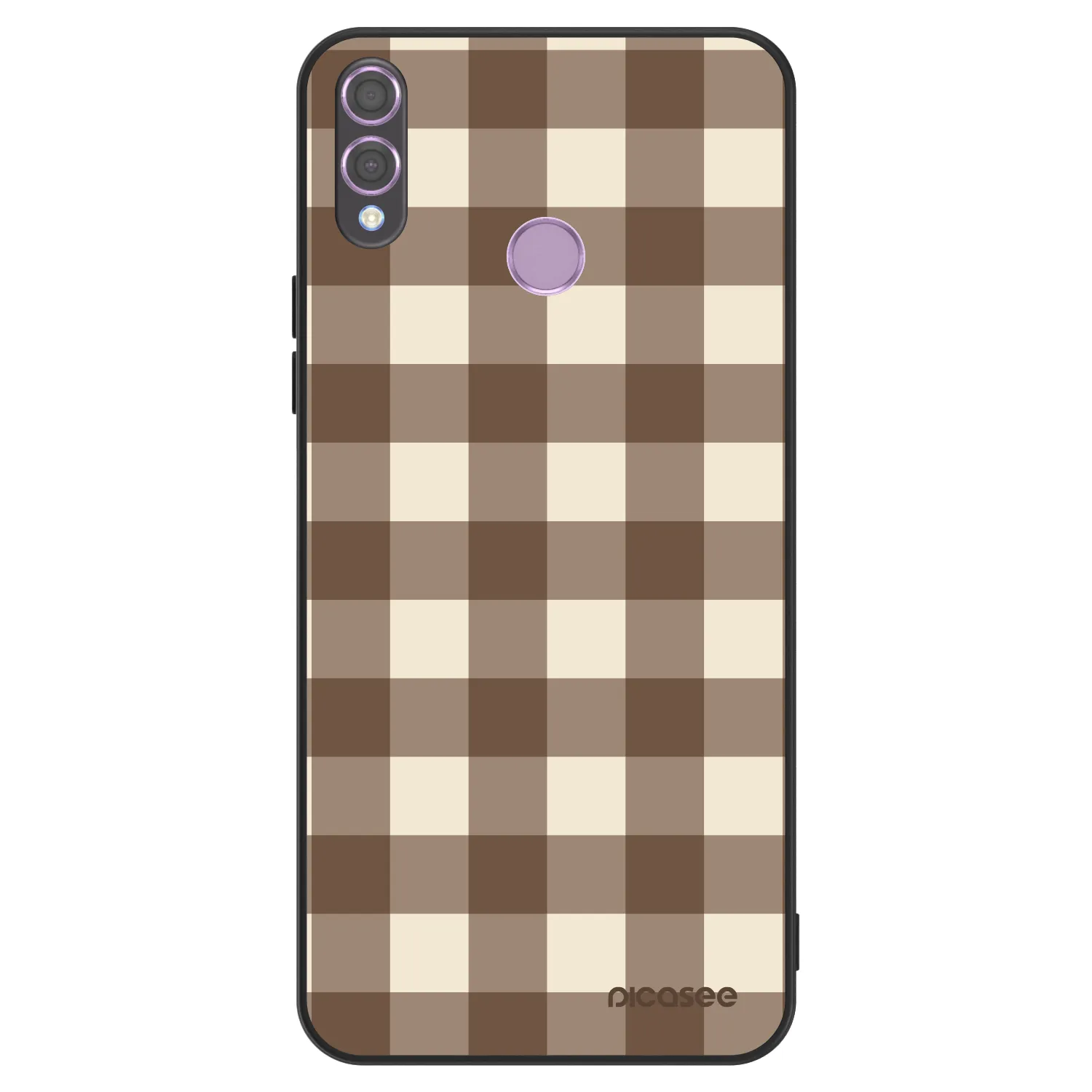 Picasee ULTIMATE CASE Honor 8X - készülékre - Brown grid