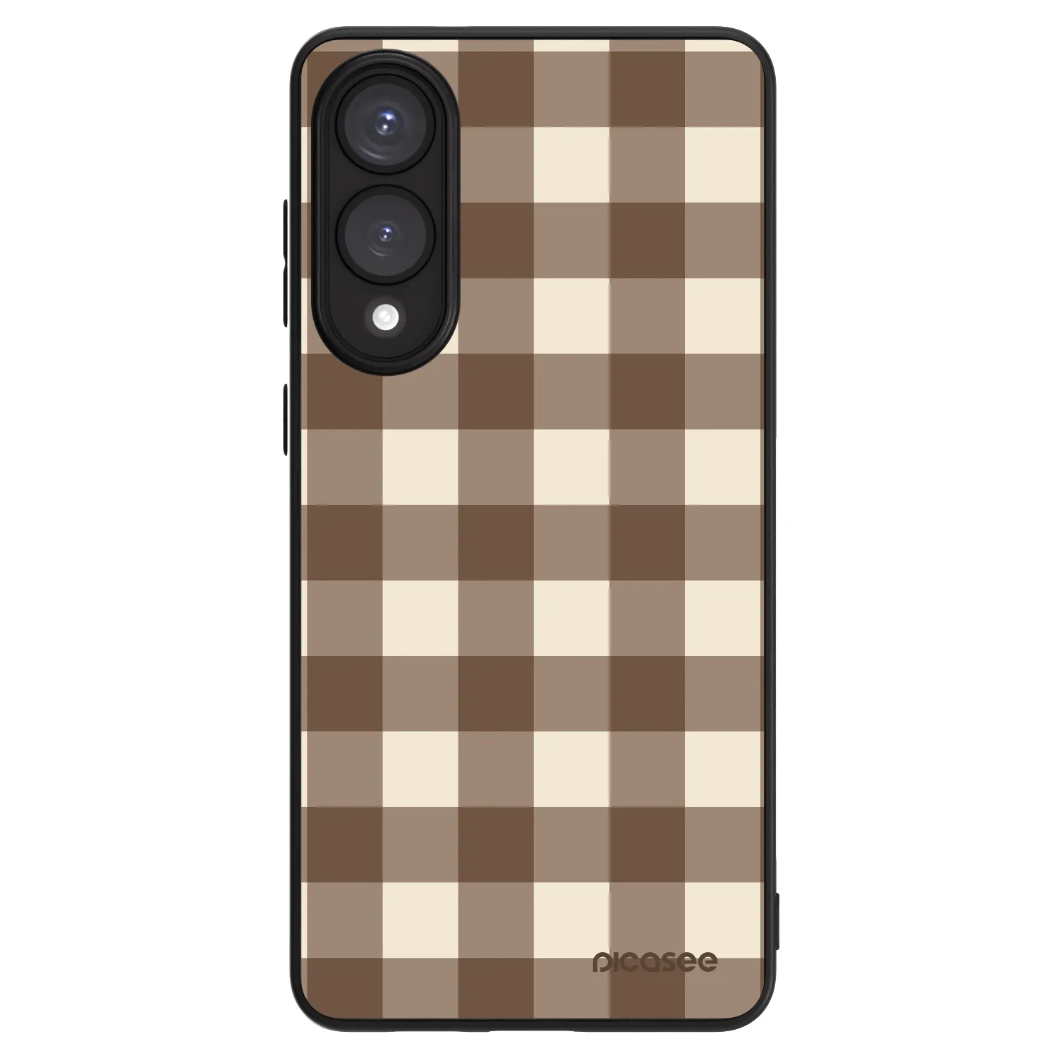 Picasee ULTIMATE CASE Samsung Galaxy S25 Edge 5G - készülékre - Brown grid