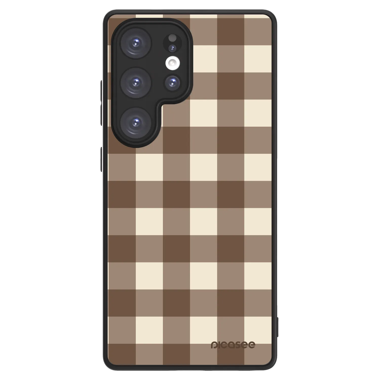 Picasee ULTIMATE CASE Samsung Galaxy S25 Ultra 5G - készülékre - Brown grid