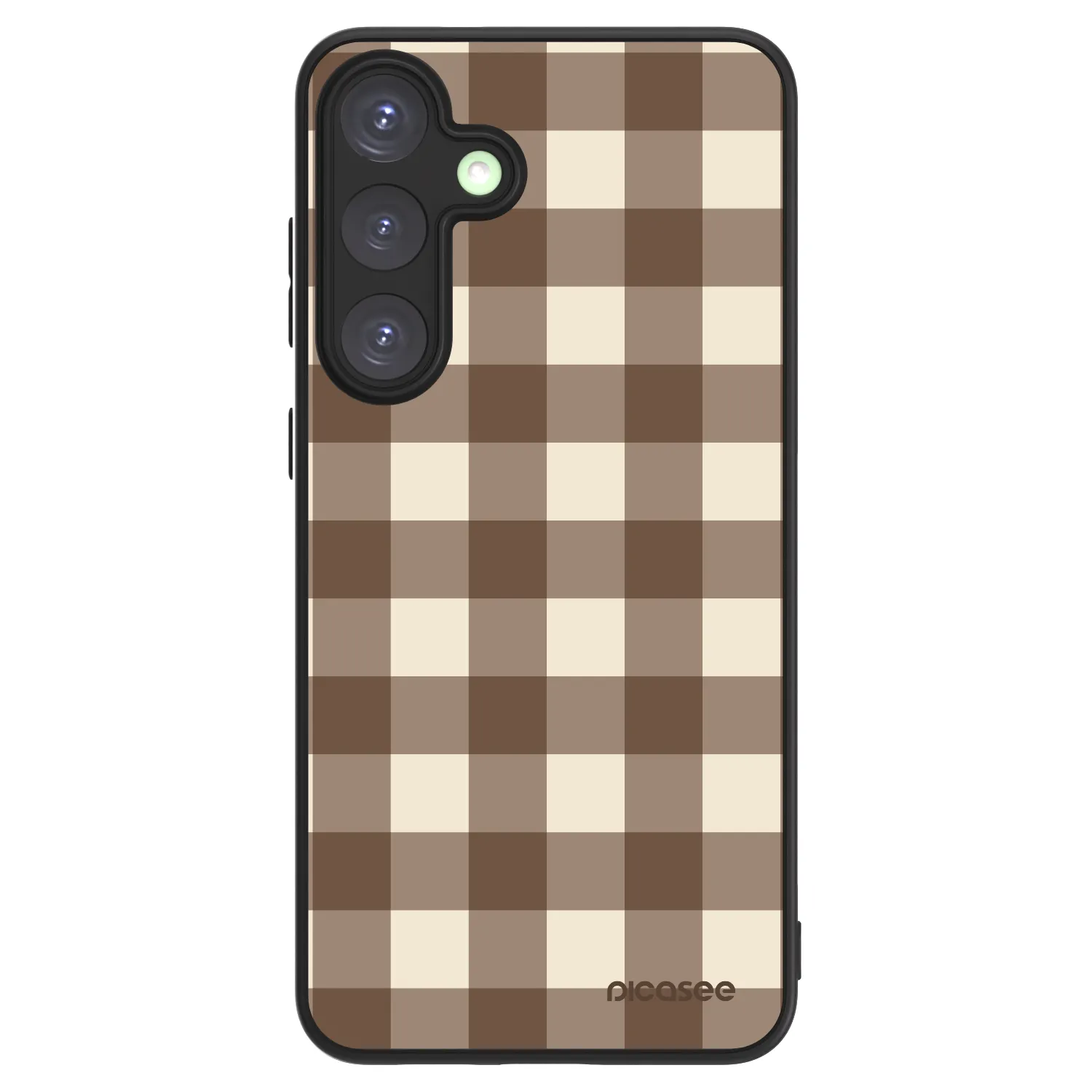 Picasee ULTIMATE CASE PowerShare Samsung Galaxy S25+ 5G - készülékre - Brown grid