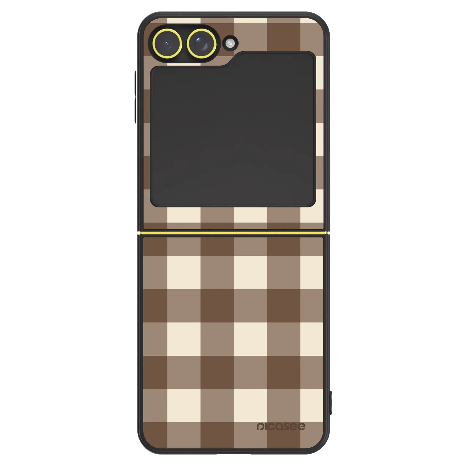 Picasee ULTIMATE CASE Samsung Galaxy Z Flip6 5G - készülékre - Brown grid