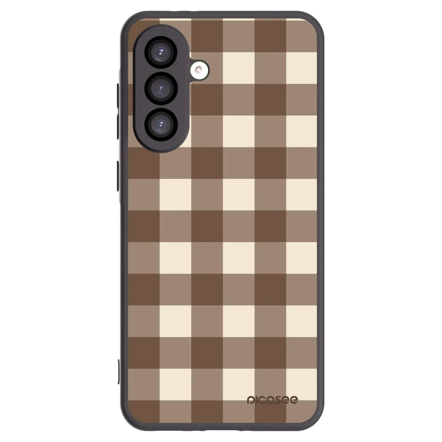 Picasee fekete szilikon tok az alábbi mobiltelefonokra Samsung Galaxy A26 5G A266B - Brown grid