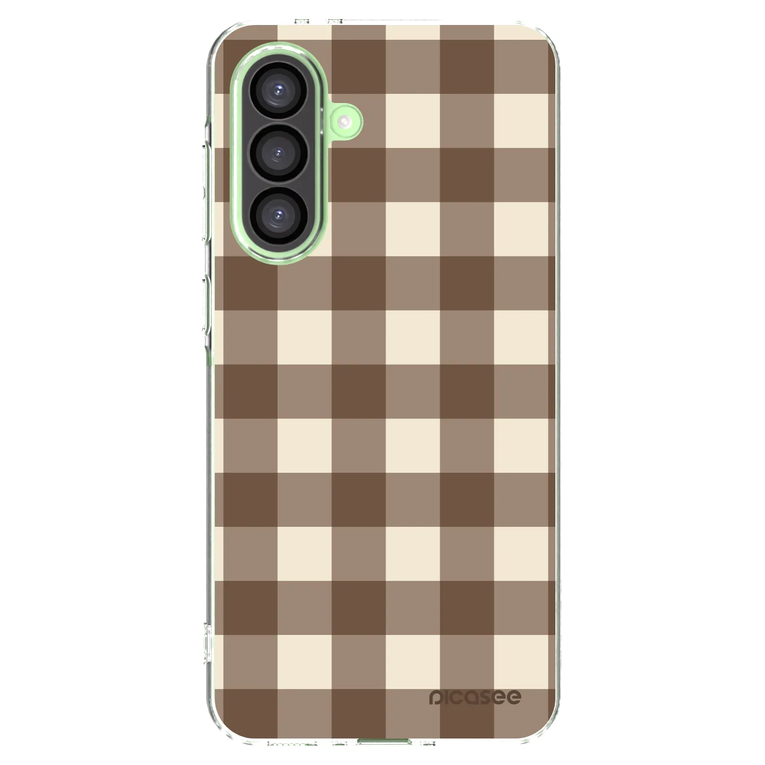 Picasee átlátszó szilikon tok az alábbi mobiltelefonokra Samsung Galaxy A26 5G A266B - Brown grid