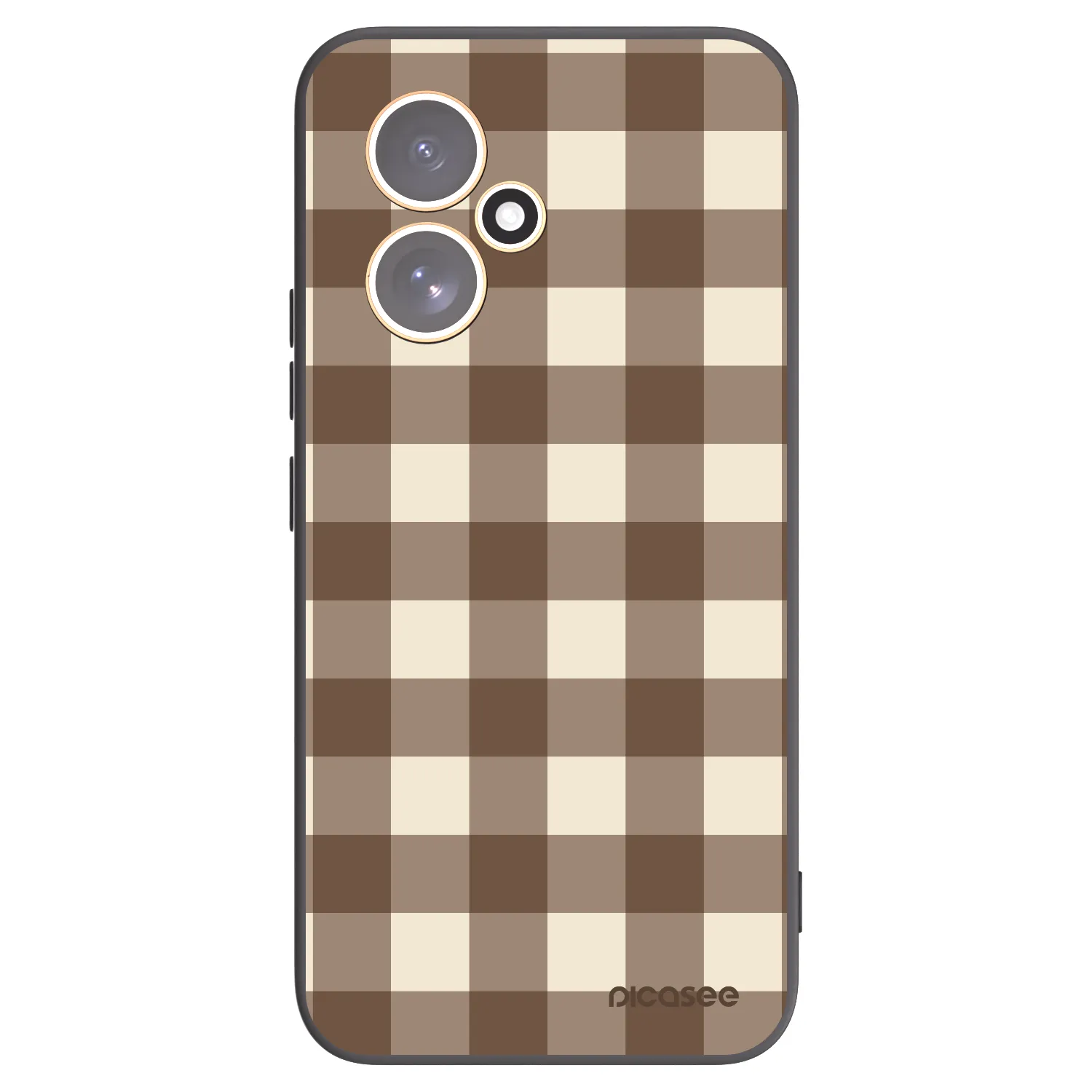 Picasee fekete szilikon tok az alábbi mobiltelefonokra Honor 400 5G - Brown grid