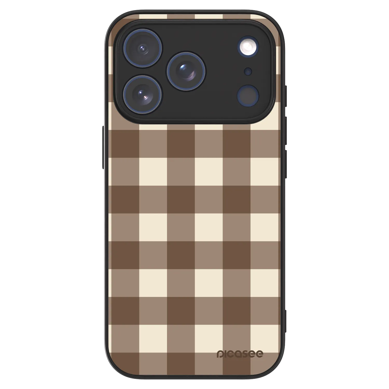 Picasee ULTIMATE CASE Apple iPhone 17 Pro - készülékre - Brown grid