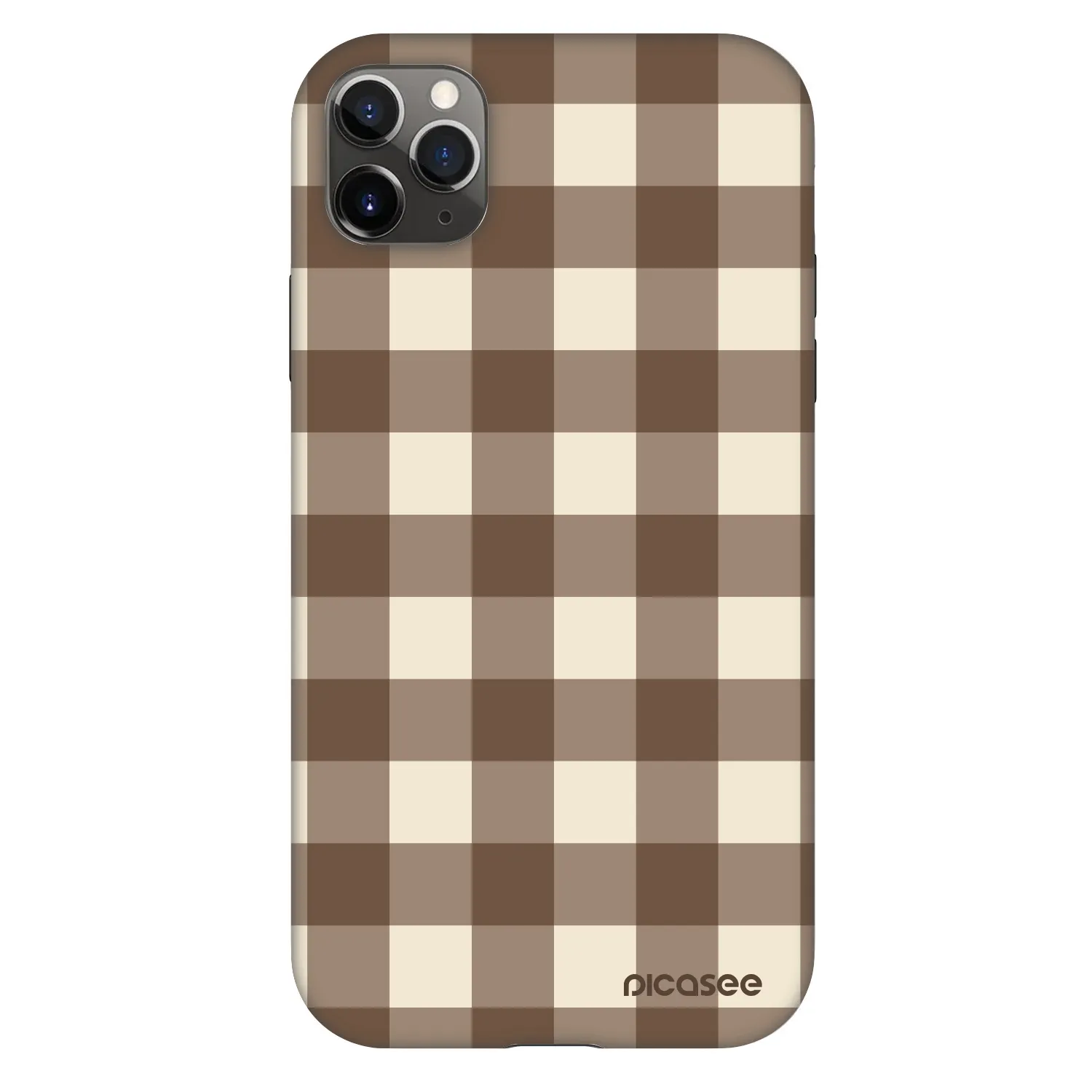 Picasee Fashion Case Apple iPhone 11 Pro Max - Brown grid