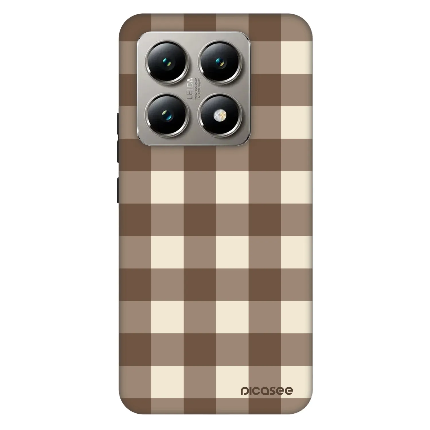 Picasee Fashion Case Xiaomi 14T Pro - Brown grid