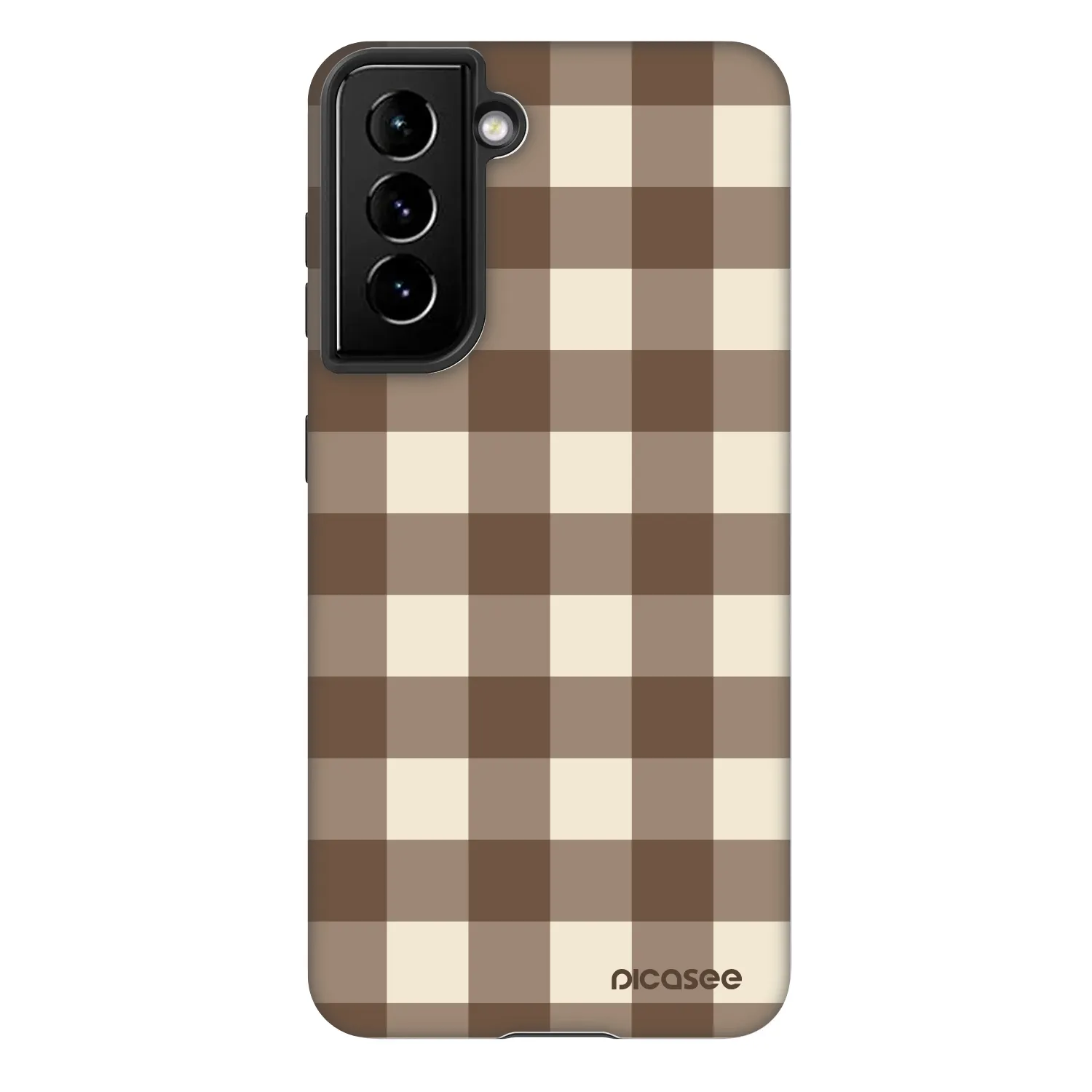 Picasee Fashion Case Samsung Galaxy S21 FE 5G - Brown grid