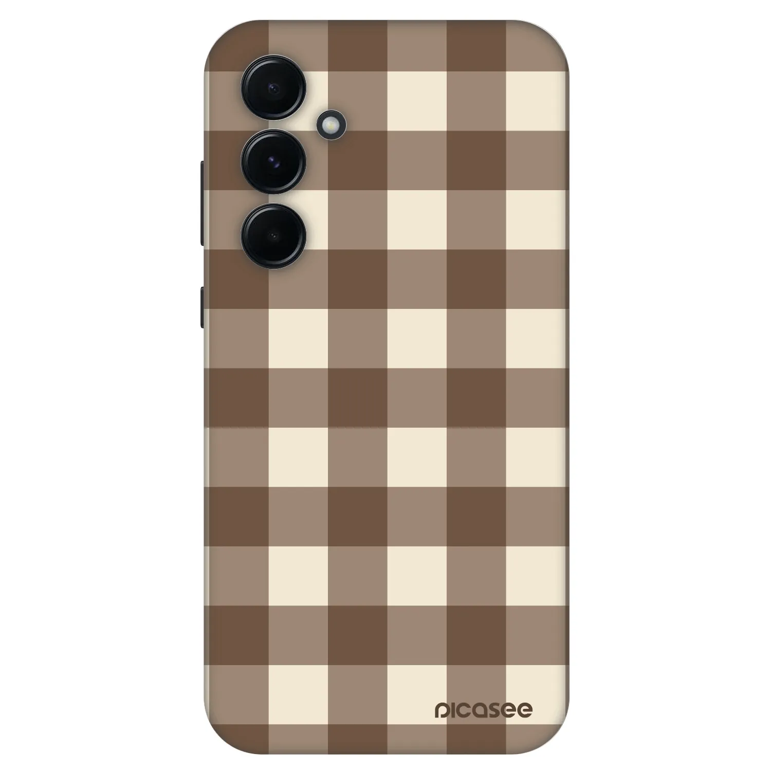 Picasee Fashion Case Samsung Galaxy A55 5G A556B - Brown grid