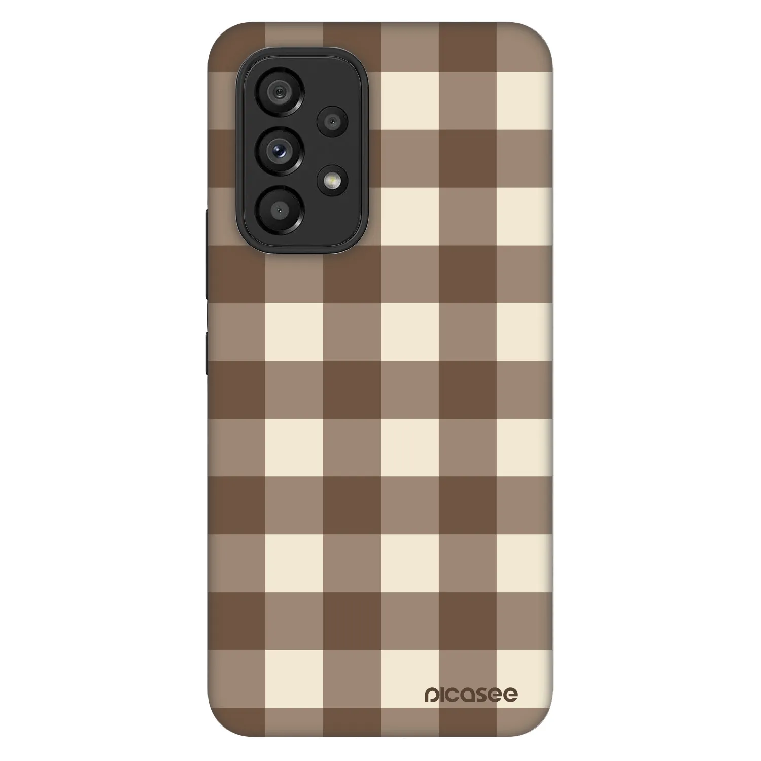 Picasee Fashion Case Samsung Galaxy A53 5G A536 - Brown grid