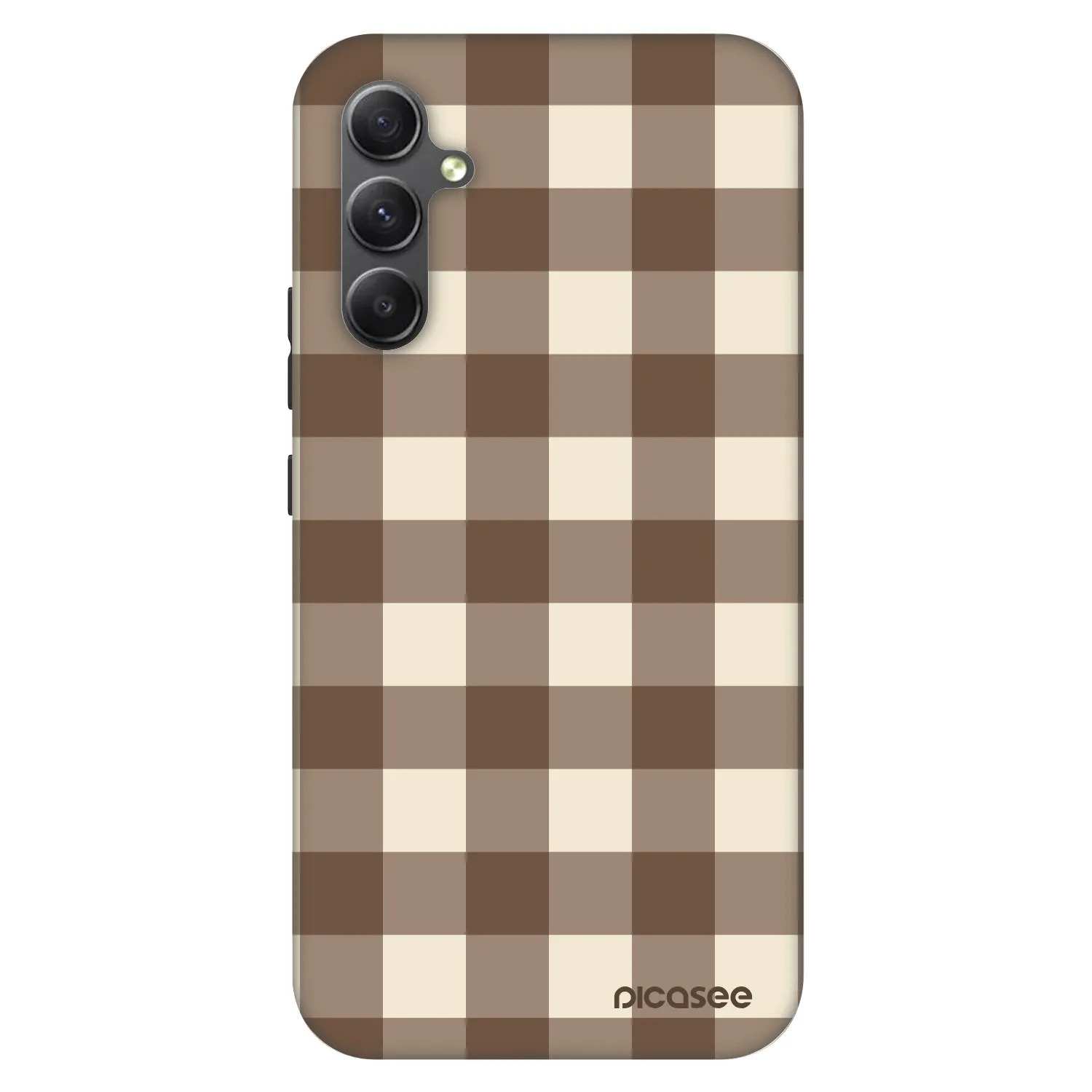 Picasee Fashion Case Samsung Galaxy A34 5G A346B - Brown grid