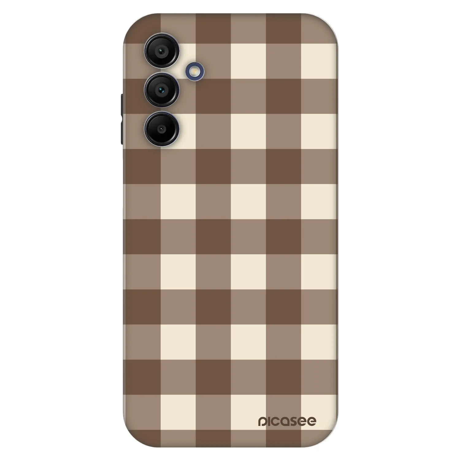 Picasee Fashion Case Samsung Galaxy A15 A156B 5G - Brown grid