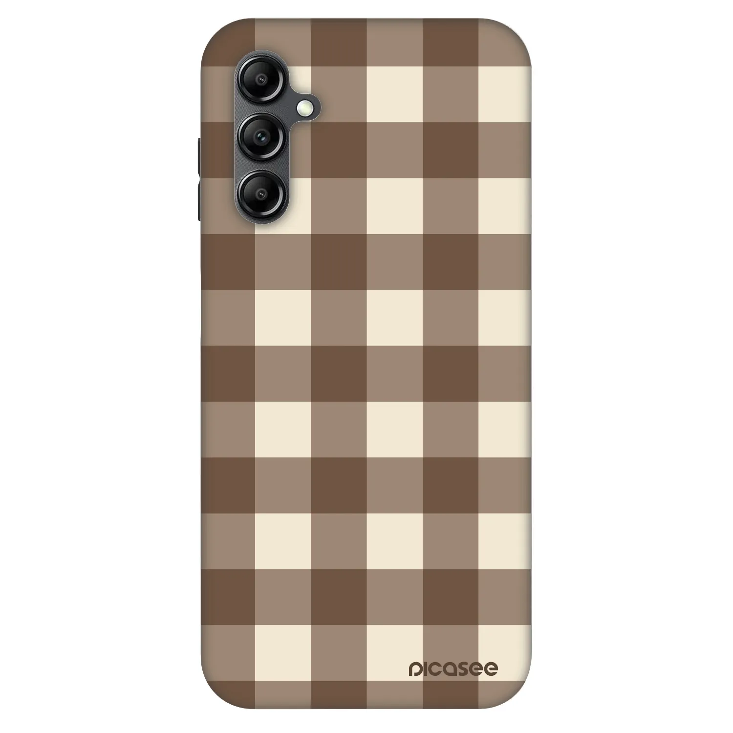 Picasee Fashion Case Samsung Galaxy A14 4G A145R - Brown grid