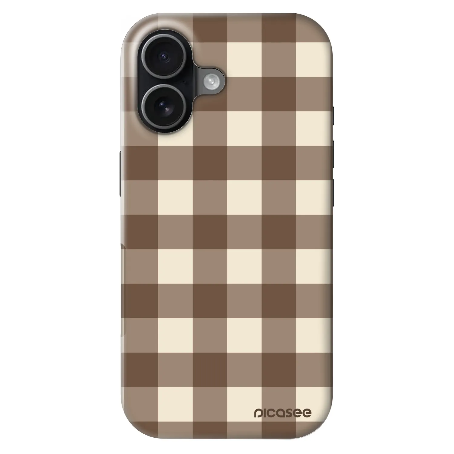 Picasee Fashion Case MagSafe Apple iPhone 17 - Brown grid