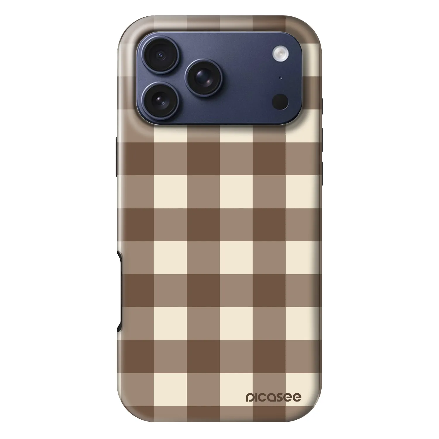 Picasee Fashion Case MagSafe Apple iPhone 17 Pro Max - Brown grid