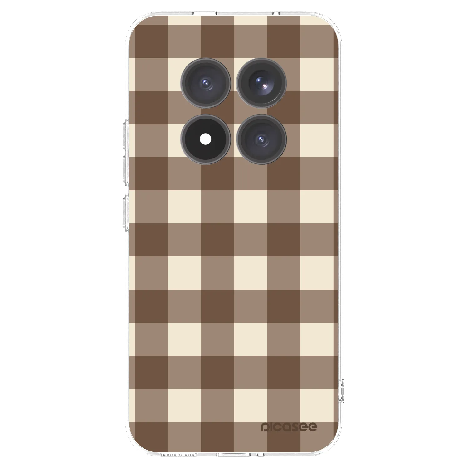 Picasee átlátszó szilikon tok az alábbi mobiltelefonokra Xiaomi Redmi Note 15 Pro+ - Brown grid